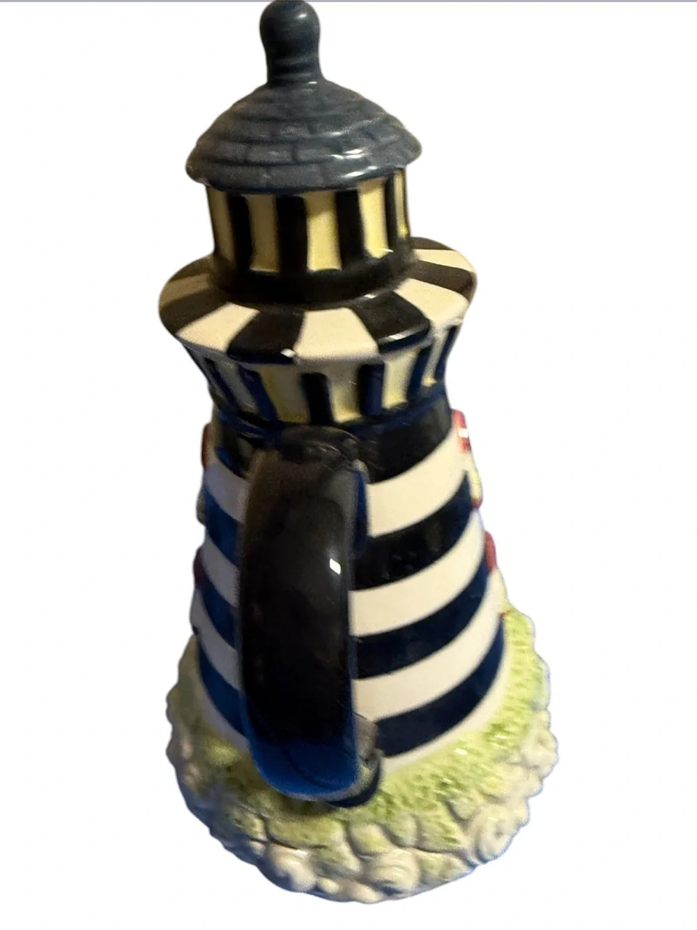 vintage 1995 Cracker Barrel Lighthouse Teapot made of ceramic